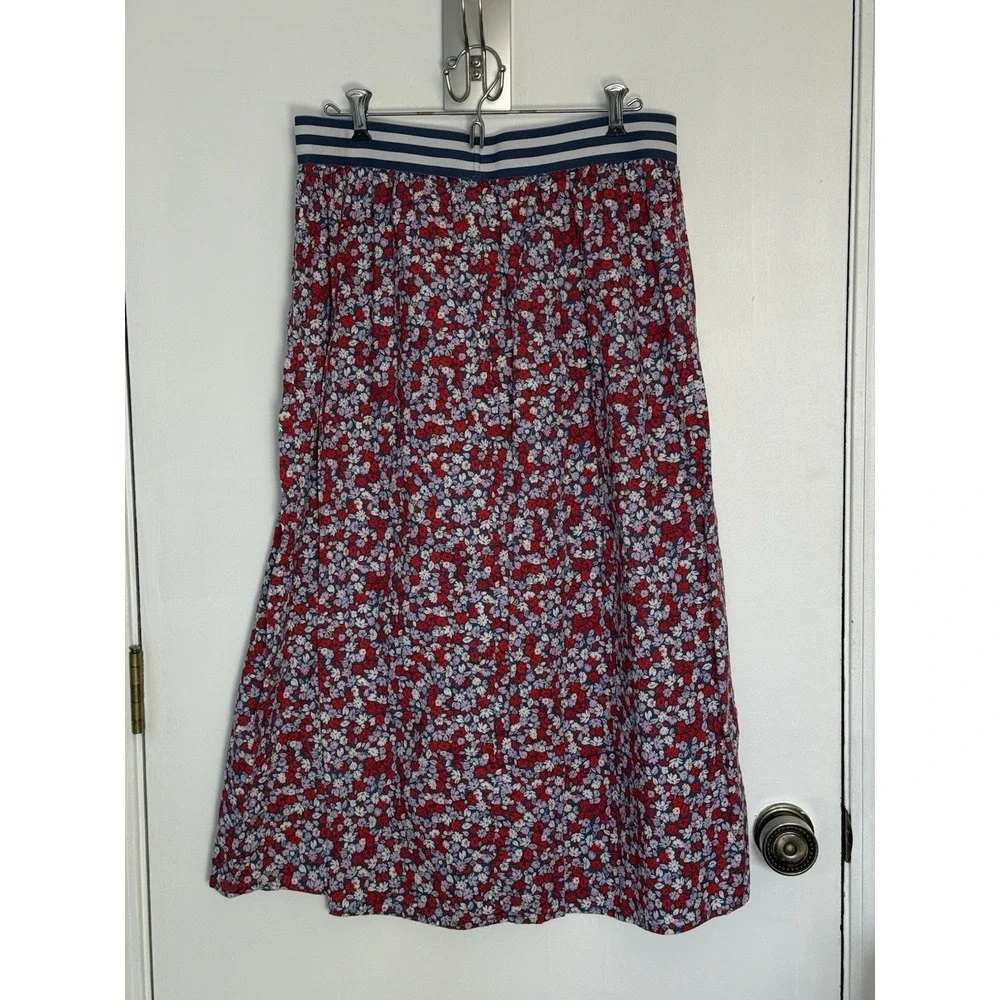 THEREABOUTS Girl 2XL (20.5)P SUMMER FLORAL Print Skirt ELASTIC waist